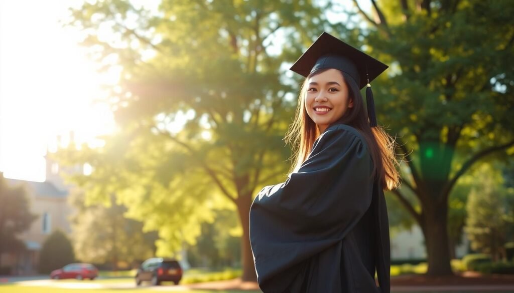 Como posar para fotos de graduacion